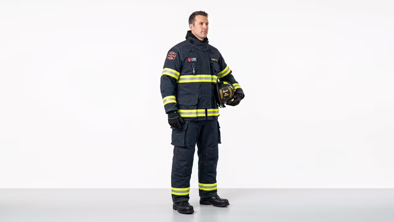 Traje estructural de bombero en Nomex certificado